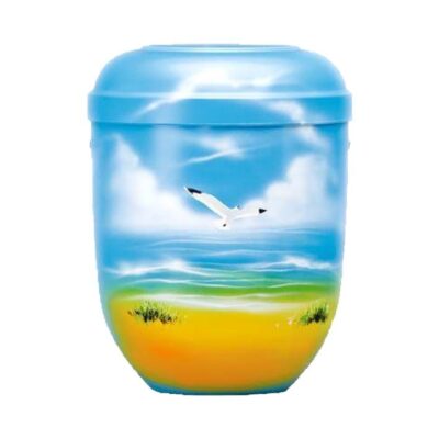 Urne bio mer et mouette