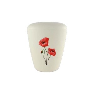 Urne bio coquelicot