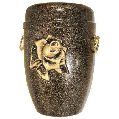 Urne rose relief