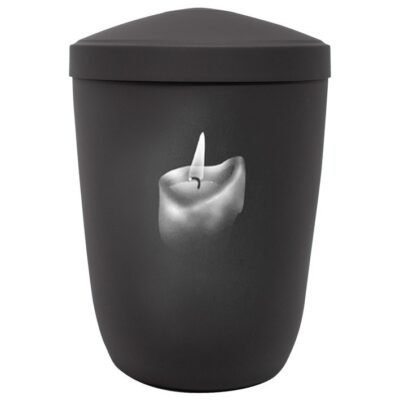Urne noir mat bougie