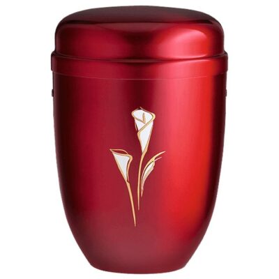 Urne bordeaux arum