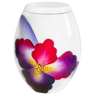 Urne Nymphea fleurs mauves