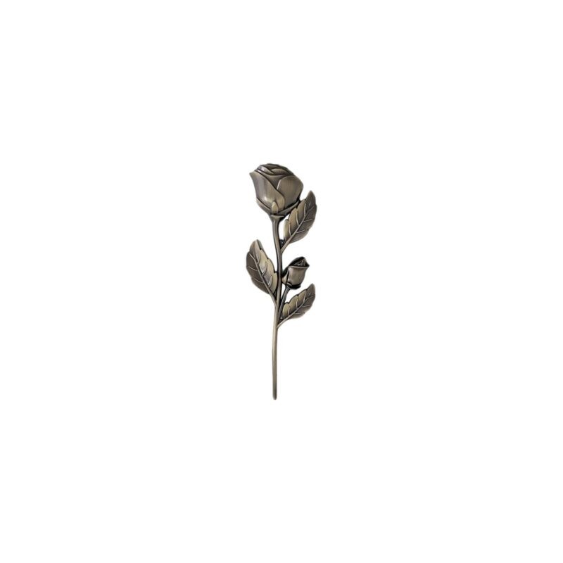 Branche de rose Zamac