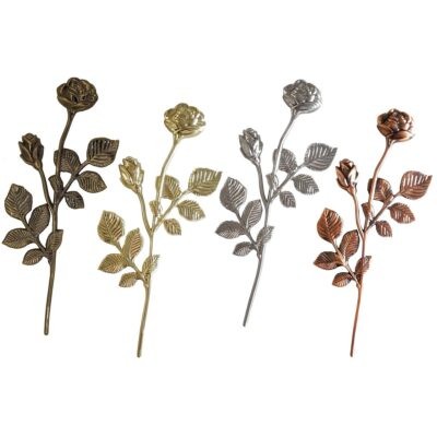 Branche de rose Zamac