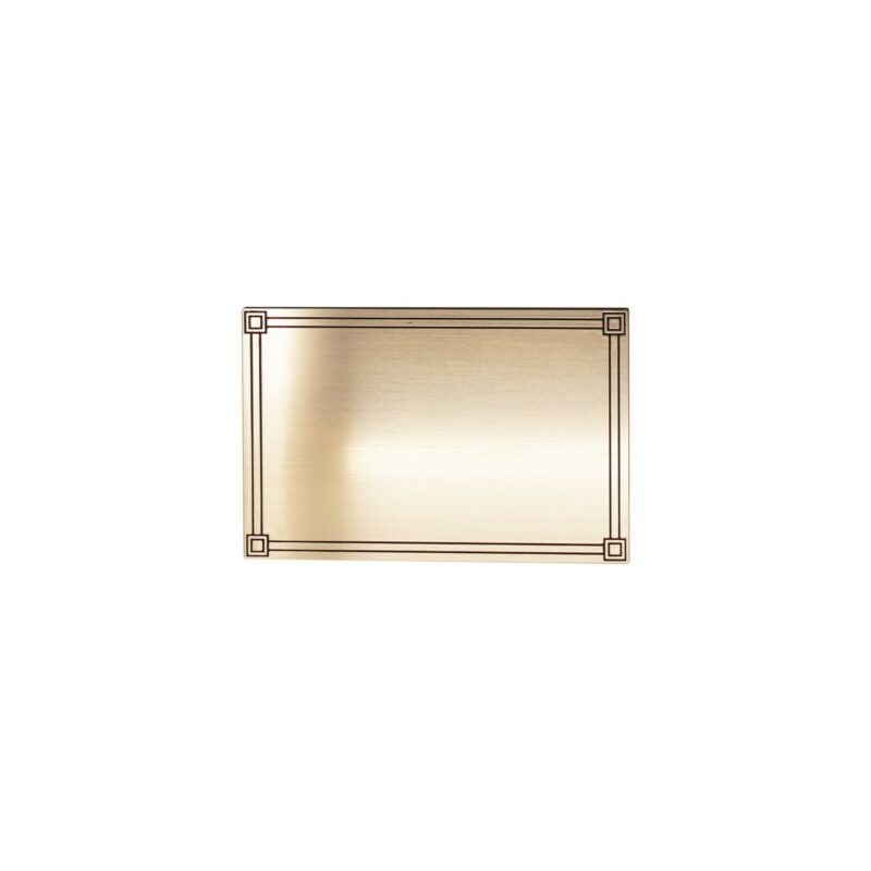 Plaque identité à graver 175x115 mm