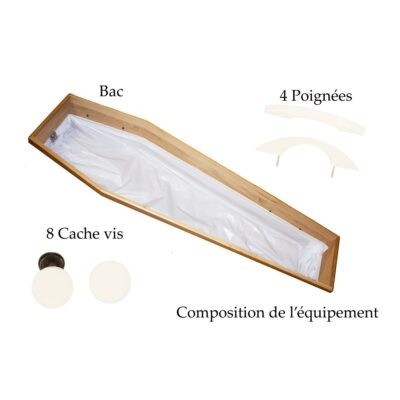 Equipement tombeau bois blanc