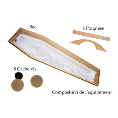 Equipement tombeau bois brut