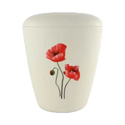Urne bio coquelicot