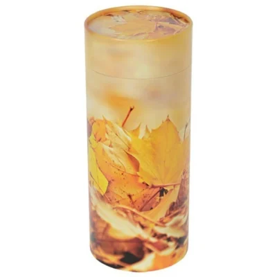 Urne carton automne