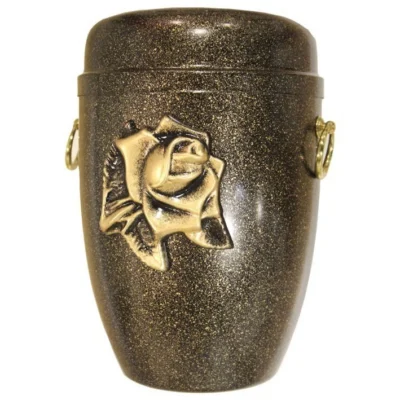Urne rose relief