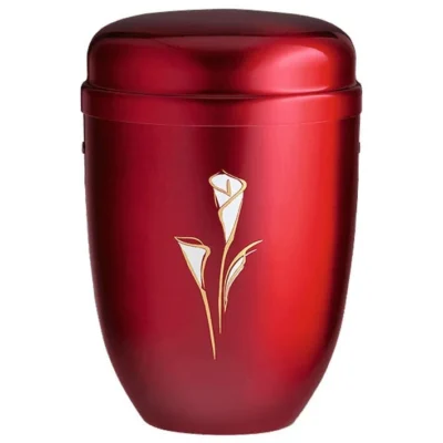 Urne bordeaux arum